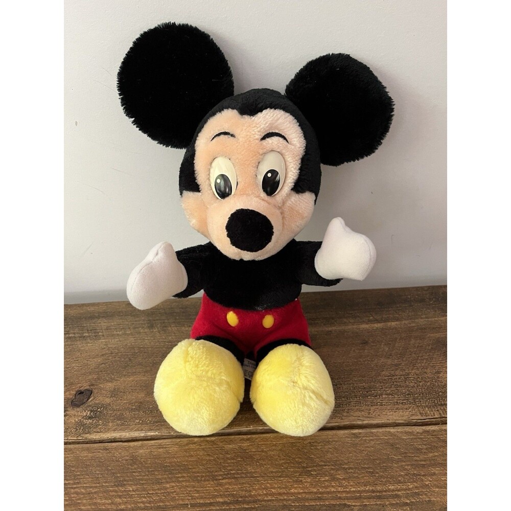 Vintage Mickey Mouse Plush Disneyland 12" Retro 80s Theme Park